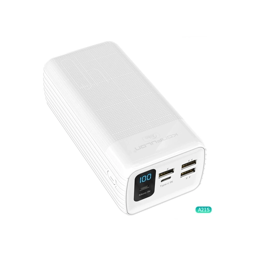 Konfulon A21S Led Ikl Powerbank 40.000 mAh - Beyaz