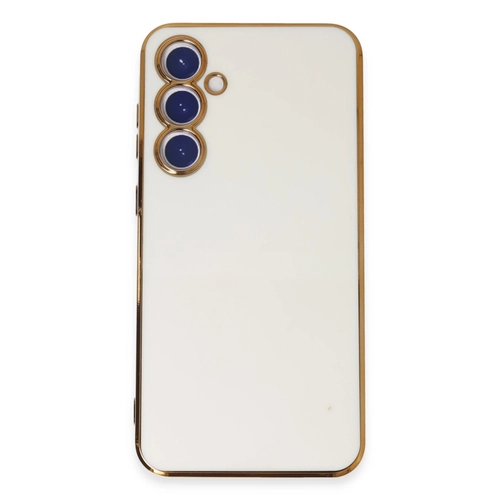 Newface Samsung Galaxy S23 FE Klf Volet Silikon - Beyaz