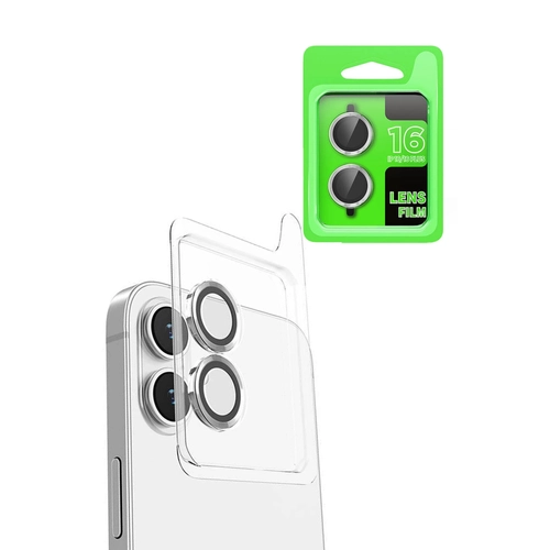 Newface iPhone 16 Plus Raze Metal Kamera Lens - Beyaz