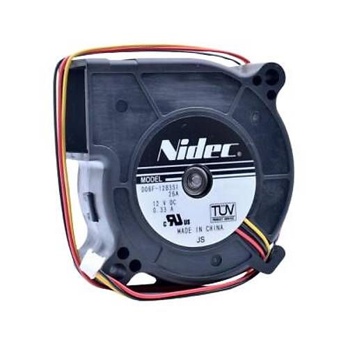 60x60x25mm 12V 0.33A 3P Salyangoz Fan
