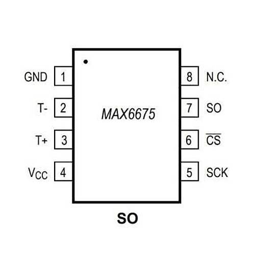 MAX6675 SOIC-8 SMD Scaklk Sensr Entegresi