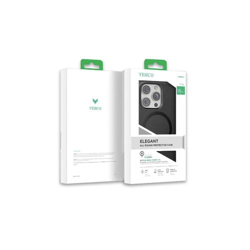 Venco iPhone 15 Pro Puskas Magsafe Kapak - Siyah