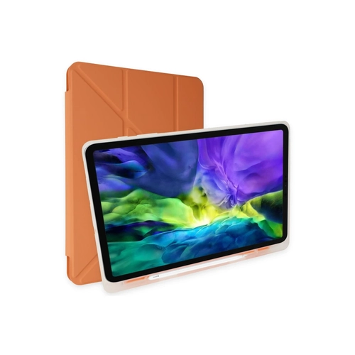 Newface Samsung Galaxy X200 Tab A8 10.5 Klf Kalemlikli Mars Tablet Klf - Turuncu