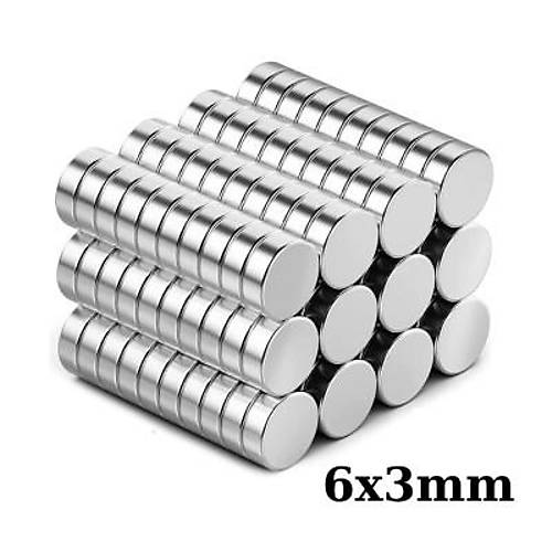 6x3mm Neodyum Gl Mknats - Neodim Magnet