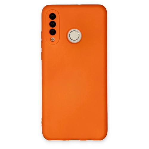 Newface Huawei P30 Lite Klf Nano ii Kadife Silikon - Turuncu