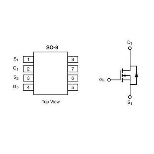 SI4511DY - 20V 7.2 A/6.4 A Mosfet - SO8