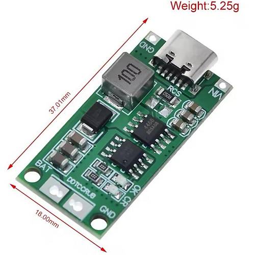 2S 2A Type-C arj Modl ok Hcreli 18650 Lityum Pil arj Devresi 8.4V