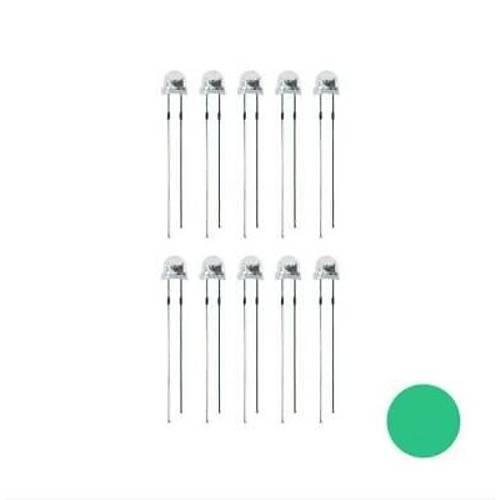 4.8mm Yeil Mantar Led Paketi - 10 Adet