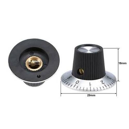 KN-C2 6.4mm Potansiyometre Bal - 29x18mm