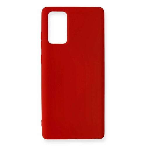 Newface Samsung Galaxy Note 20 Klf Nano ii Kadife Silikon - Krmz