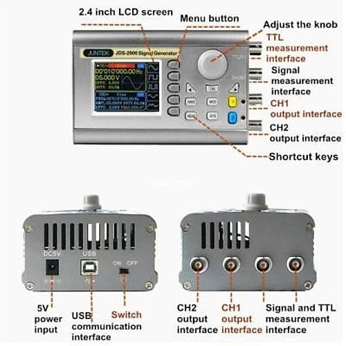JDS2900 50MHz DDS ift Kanal Sinyal Jeneratr