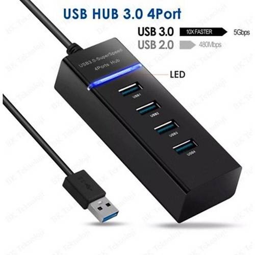 Y�ksek H�zl� USB HUB - �oklay�c� 4 Adet USB3.0 Giri� (Port)