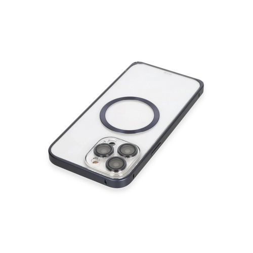 Joko iPhone 15 Pro Klf Metal Bumper Magneticsafe Kapak - Lacivert
