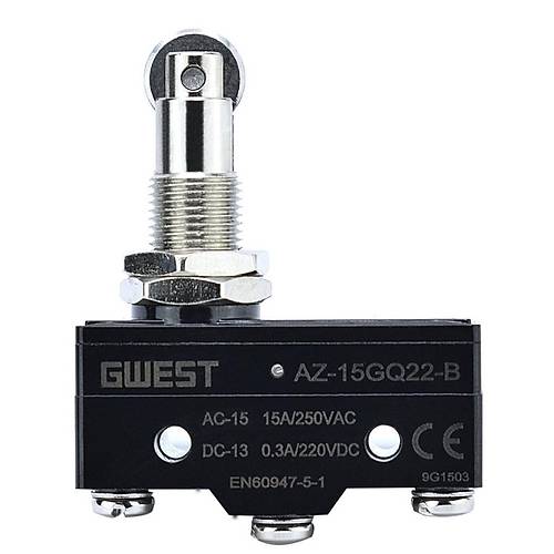 Gwest AZ-15GQ22-B Dikey Metal Makaral Mikro Switch 15A 1NO + 1NC