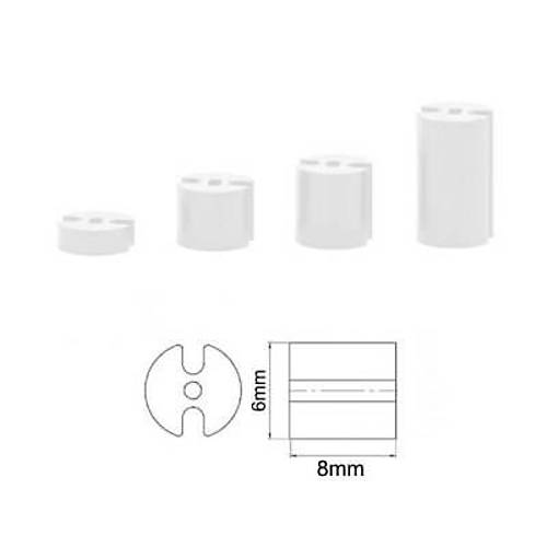 6x8mm 3 Pin Led Distans (Standoff) - Beyaz