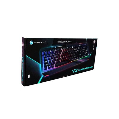 Konfulon V2 RGB Ikl Trke Q Kablolu Gaming Klavye