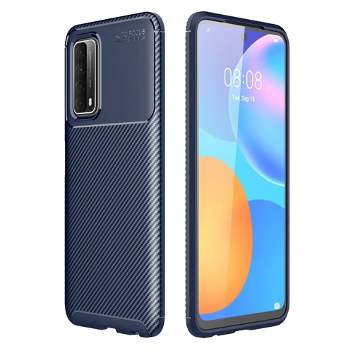 Newface Huawei P Smart 2021 Klf Auto Focus Karbon Kapak - Lacivert