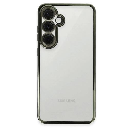Newface Samsung Galaxy S24 FE Klf Razer Lensli Silikon - Yeil