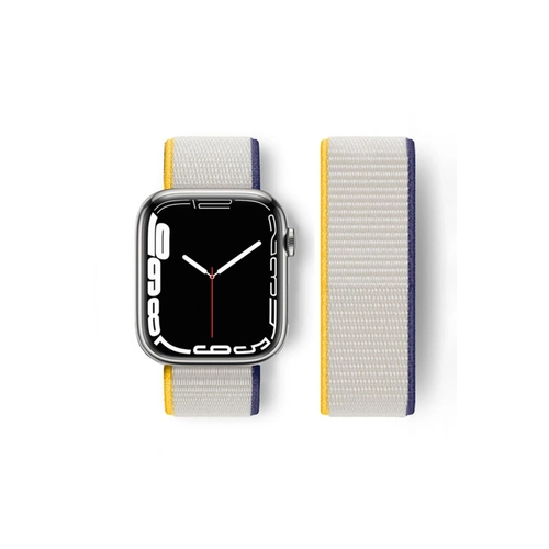 Newface Apple Watch 38mm Hasrl Crtcrtl Kordon - Sar-Beyaz