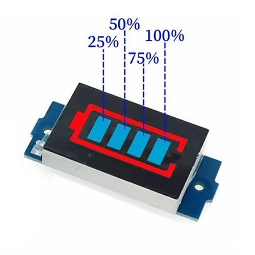 2S Lityum Batarya Kapasite Gstergesi Modl 6.6V - 8.4V