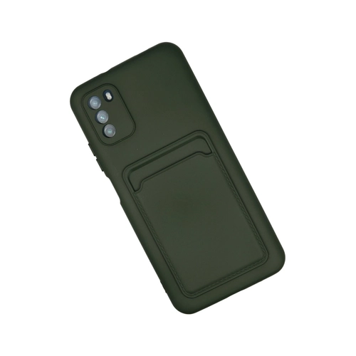 Newface Xiaomi Pocophone M3 Klf Kelvin Kartvizitli Silikon - Koyu Yeil