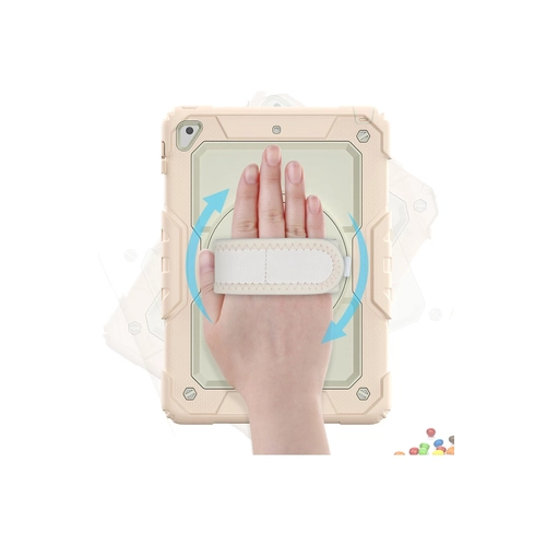 Newface iPad 5 Air 9.7 Klf Strap New Tablet Kapak - Pembe