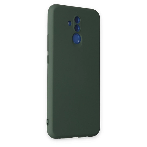 Newface Huawei Mate 20 Lite Klf Nano ii Kadife Silikon - Koyu Yeil
