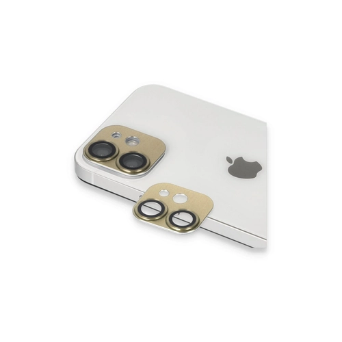 Newface iPhone 11 Pers Alminyum Kamera Lens - Gold