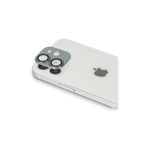 Newface iPhone 11 Pers Alminyum Kamera Lens - Yeil