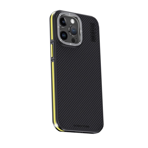 Joko iPhone 15 Pro Klf Aramid 600D Kevlar Karbon Fiber Magsafe Kapak - Sar