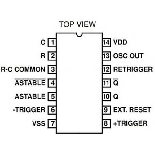 CD4047BE DIP-14 Multivibratr Entegresi