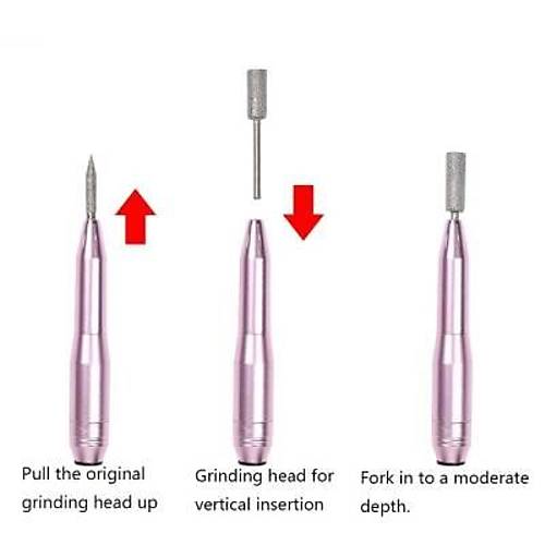 Elektrikli USB Alminyum Trnak Trp Seti - Manikr Pedikr