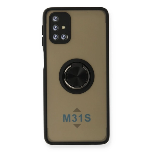 Newface Samsung Galaxy M31S Klf Montreal Yzkl Silikon Kapak - Siyah