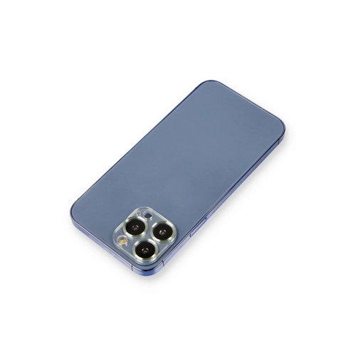 Newface iPhone 14 Pro Metal Kamera Lens Koruma Cam - Ak Yeil
