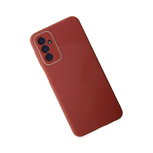 Newface Samsung Galaxy M23 Klf Glass Kapak - Bordo