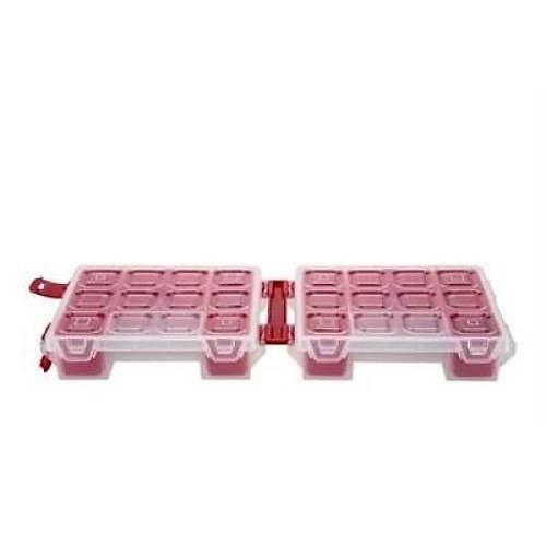 Mano Twin Malzeme Kutusu Krmz T-ORG-7 Organizer anta