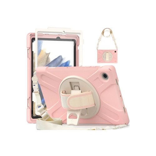 Newface Samsung Galaxy X200 Tab A8 10.5 Klf Amazing Tablet Kapak - Pembe