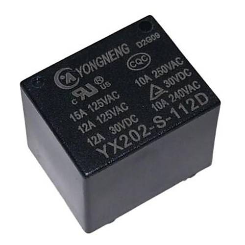 YX202-S-112D 12V 10A Röle 5-Pin