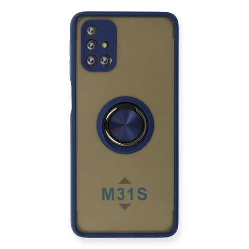 Newface Samsung Galaxy M31S Klf Montreal Yzkl Silikon Kapak - Lacivert