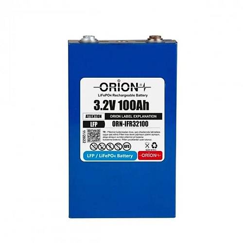 Orion 3.2 Volt 100 Ah LifePO4 Prizmatik Hcre - 0100DV