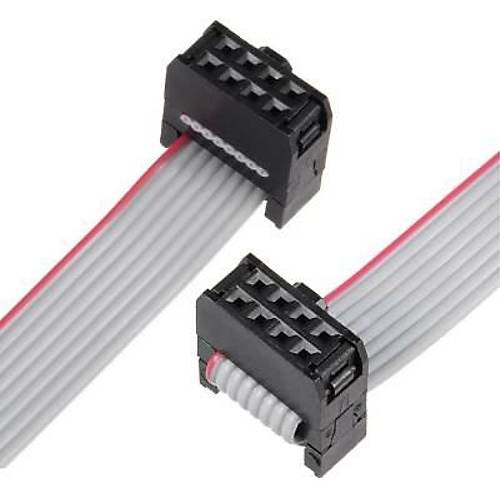 2x4 8 Pin Dii-Dii Flat Kablo - 50cm