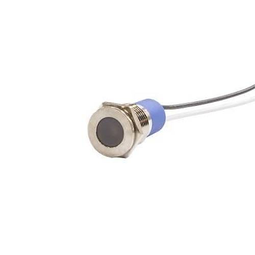 12mm 24v Beyaz Led Metal Kablolu Sinyal Lambas IP67 GQ12T-W