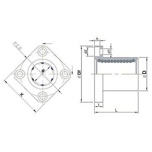 LMEK8UU 8mm Lineer Rulman