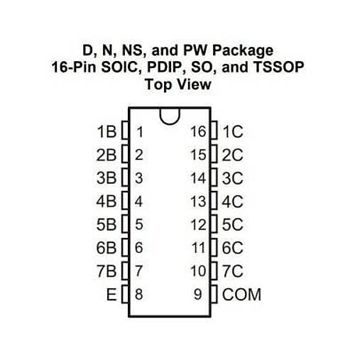 ULN2003 SMD SO16 Entegre