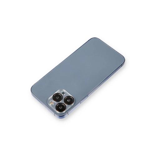 Newface iPhone 12 Pro Max Metal Kamera Lens Koruma Cam - Siyah