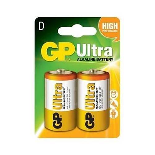 GP Ultra 2'li LR20 D Size Alkalin Pil - GP13AU