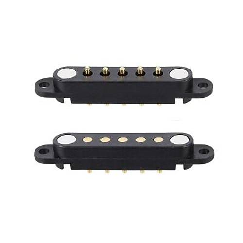 5-Pin 2.54mm Pogo Pin Manyetik Konnektr Takm - Kulakl