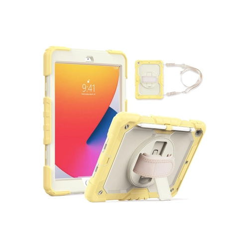 Newface iPad 10.2 (7.nesil) Klf Strap New Tablet Kapak - Sar
