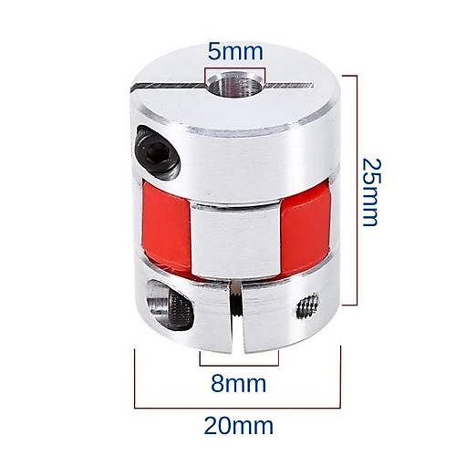 5x5mm Esnek aft Kaplini 3D Printer Yazc D20L25