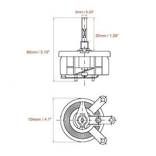 200R 200W BC1 Reosta Diren - Potansiyometre
